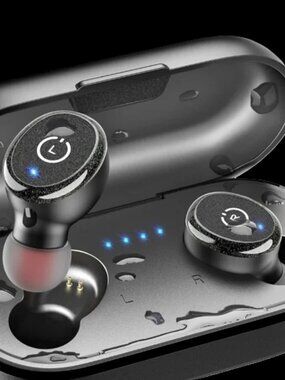 TOZO T10 Bluetooth 5.3 Wireless Earbuds with Wireless Charging Case Black